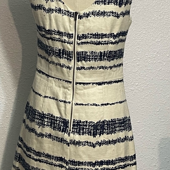 Banana Republic blue/cream sleeveless dress size 8 - Picture 5 of 15